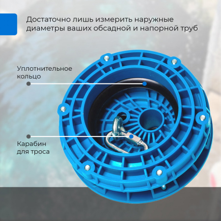 Оголовок скважинный VODOS ОСВ 130-140/32 (композитный)